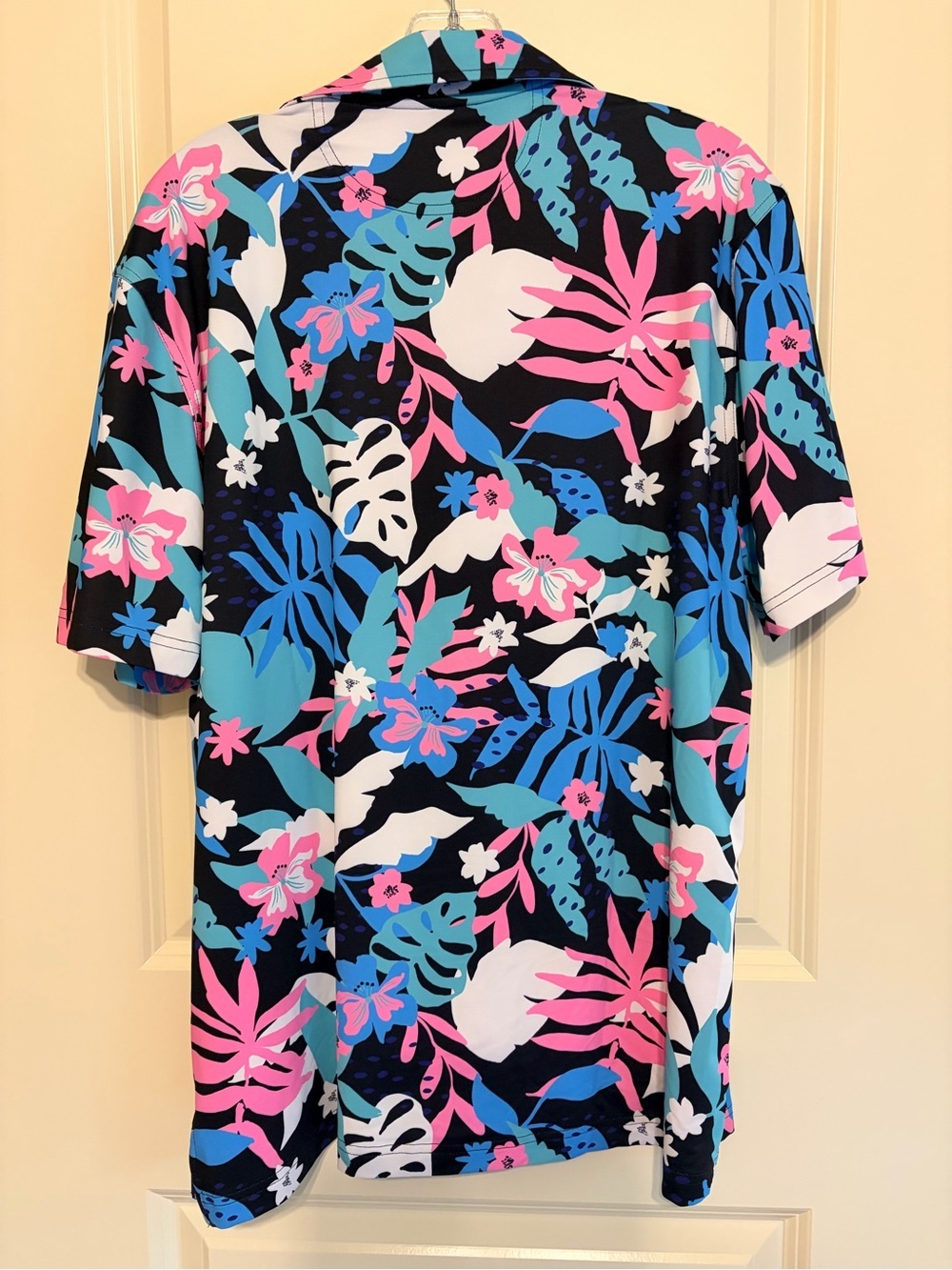 Chubbies Polo Shirt Mens M Performance Floral Hawaiian Graphic Print - Picture 3 of 6